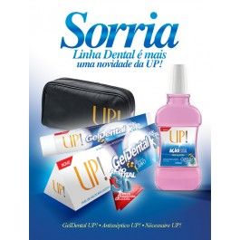Kit Dental UP (Gel Dental, Antisséptico Bucal, Necessaire)